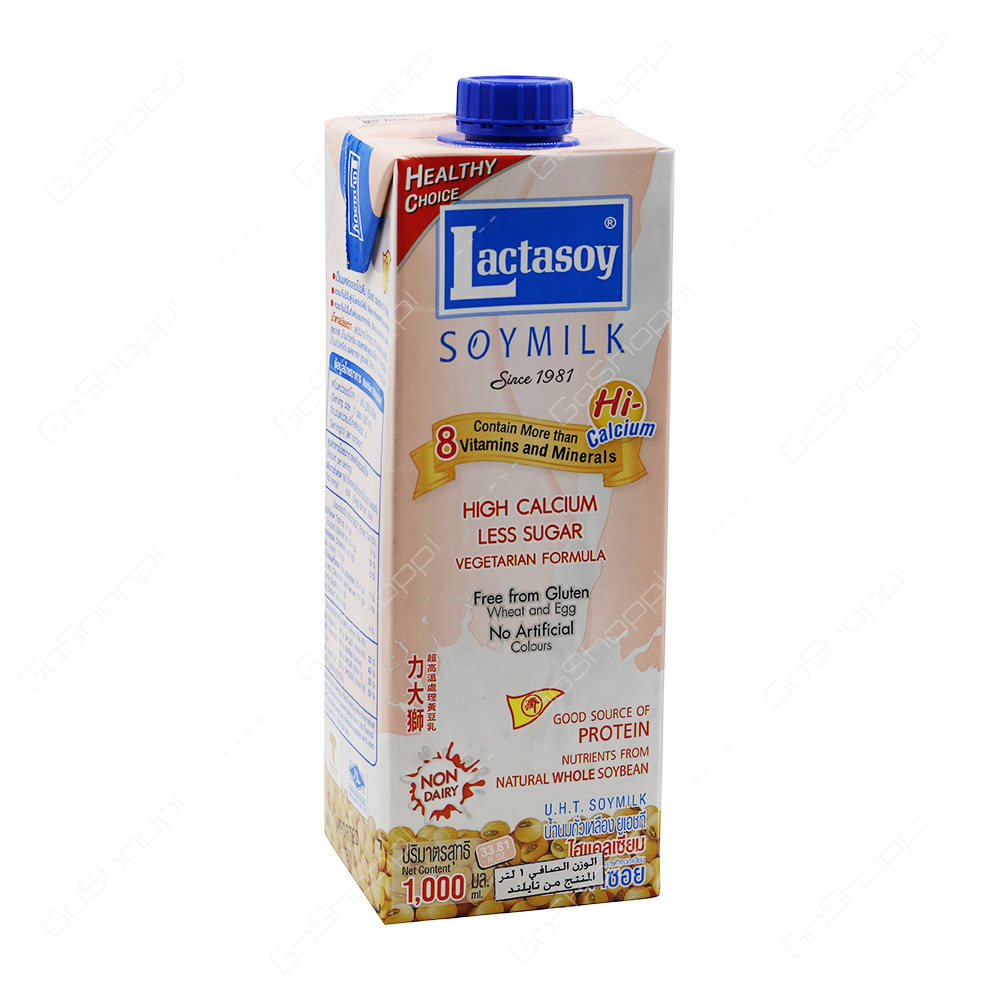 Lactasoy Soy Milk High Calcium Less Sugar 1000 ml