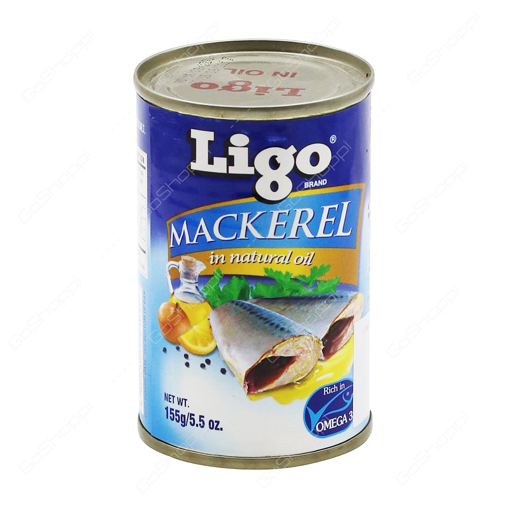Ligo Mackerel In Natural Oil 155 g