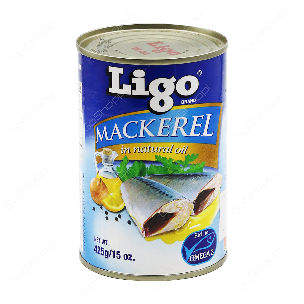 Ligo Mackerel In Natural Oil 425 g