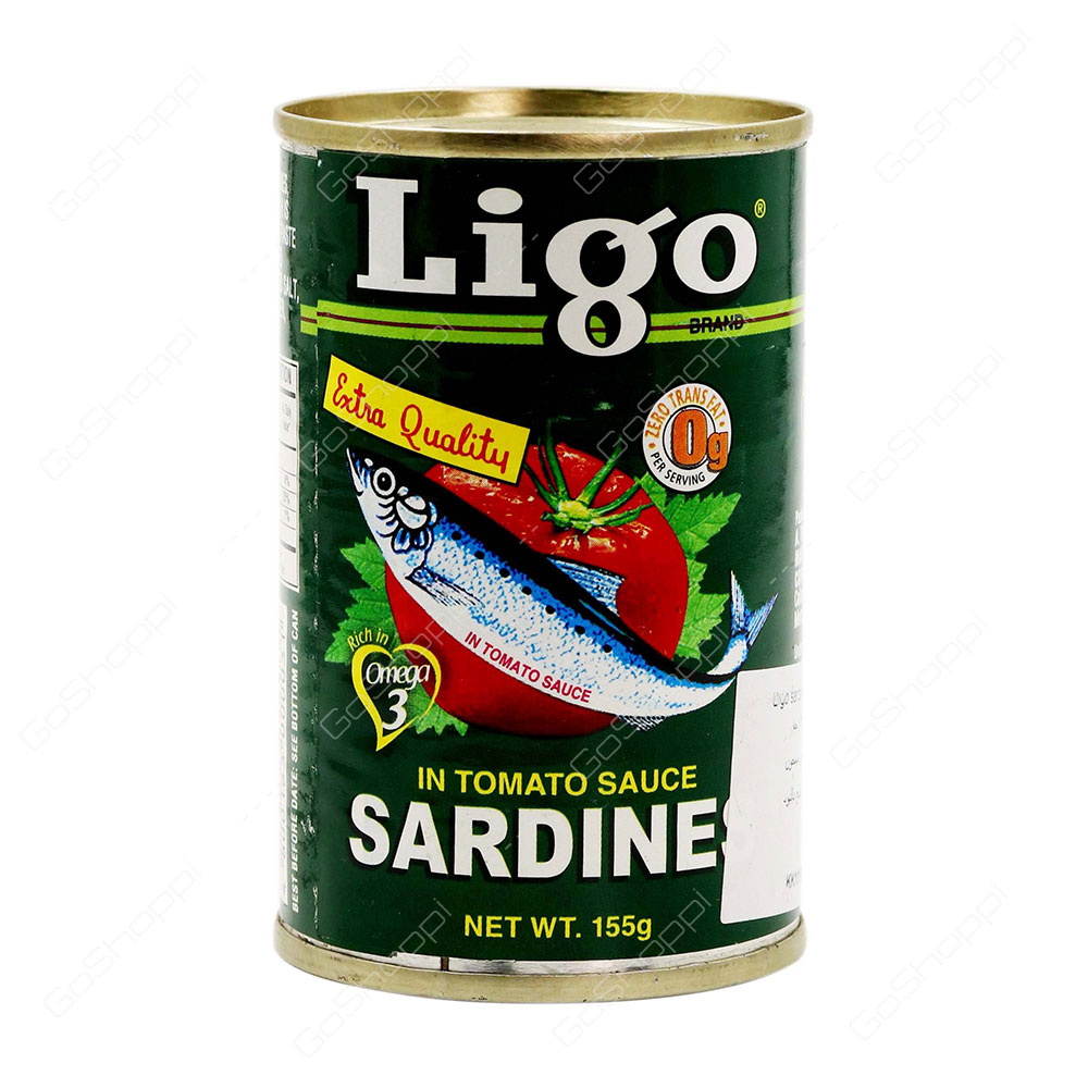 Ligo Sradines In Tomato Sauce 155 g