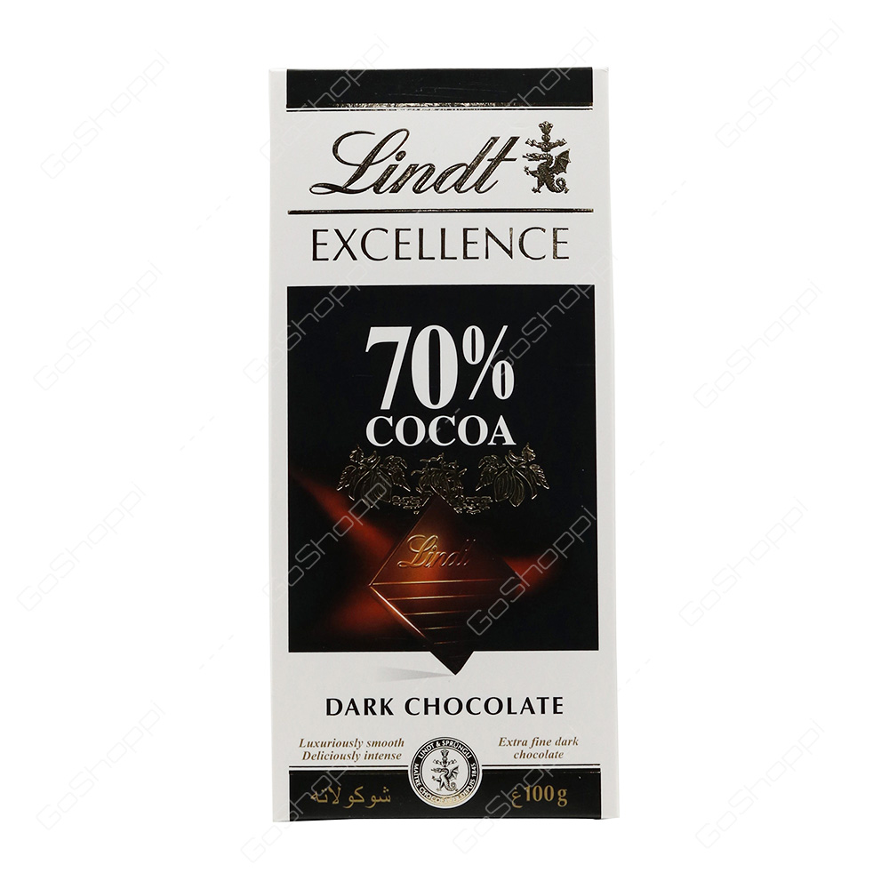 Lindt Excellence 70percent Cocoa Dark Chocolate 100 g