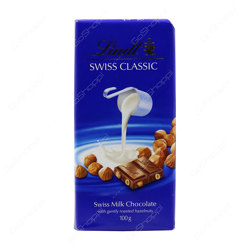 Lindt Swiss Classic Milk Chocolate with Hazelnuts 100 g