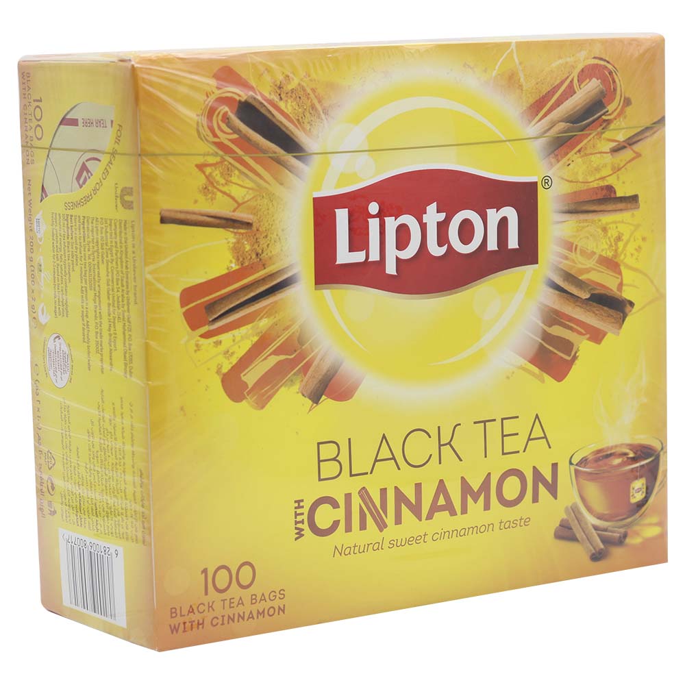 Lipton Black Tea With Cinnamon 100Bags