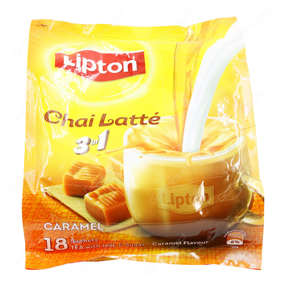 Lipton Chai Latte 3 in 1 Caramel 18 Sachets