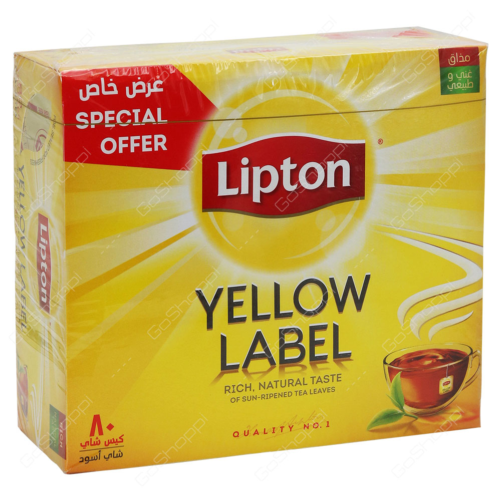 Lipton Yellow Label Tea 80 Bags