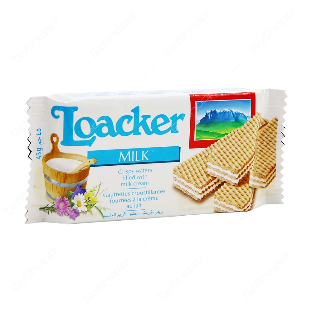 Loacker Milk Crispy Wafers 45 g