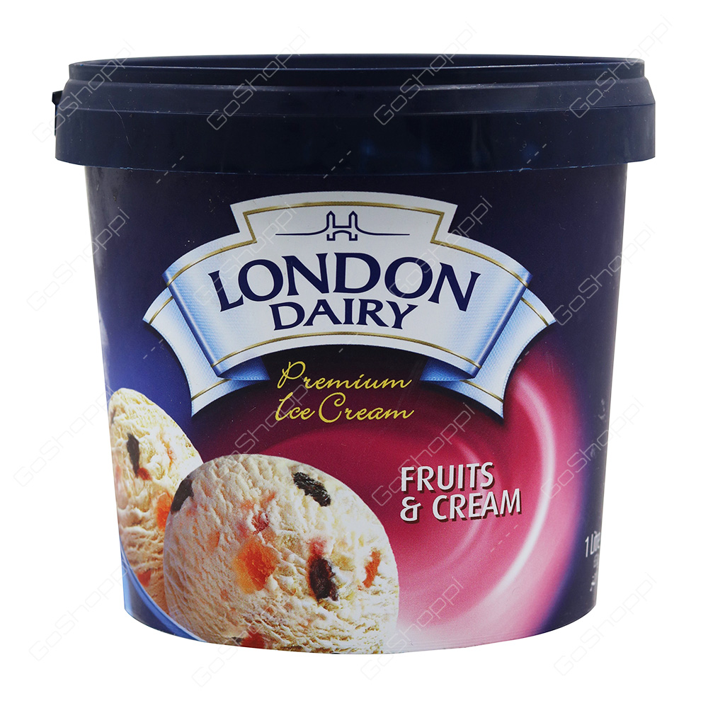 London Dairy Premium Icecream Fruits And Cream 1 l