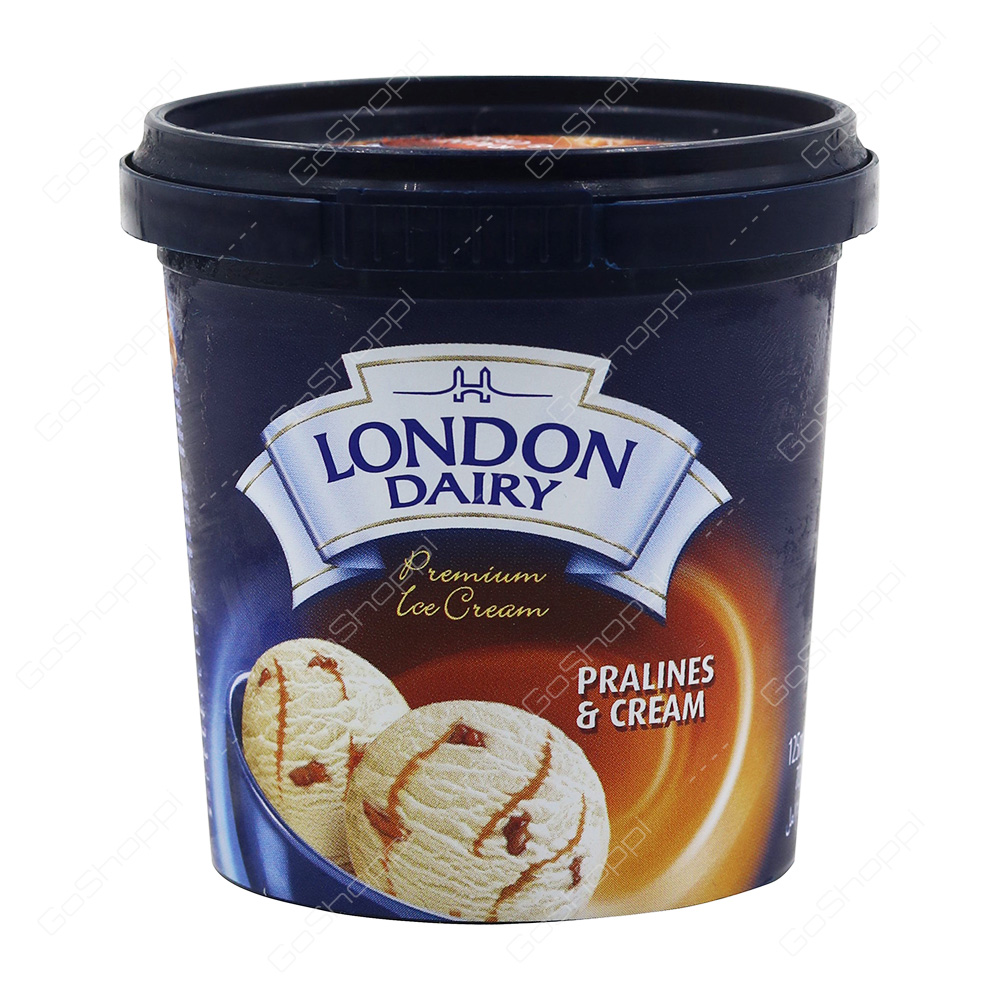 London Dairy Premium Icecream Pralines And Cream 125 ml