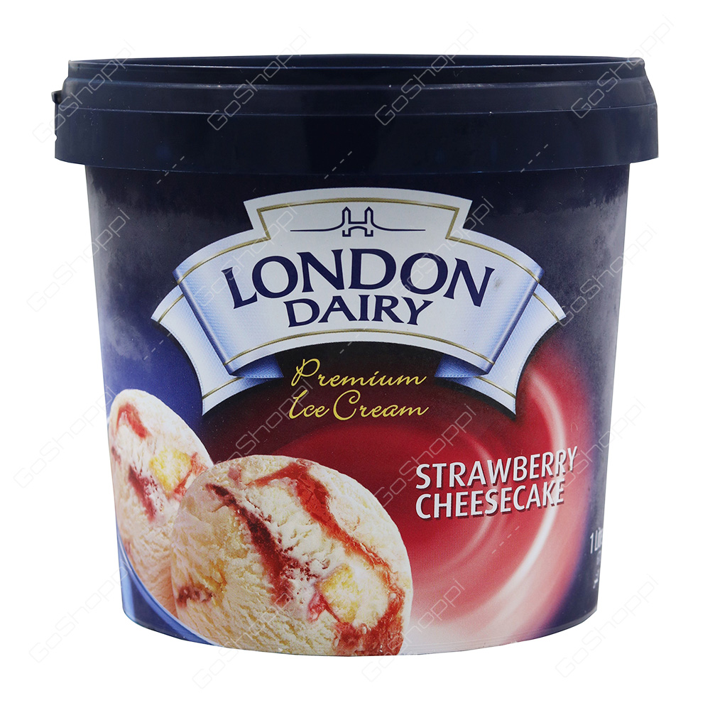 London Dairy Premium Icecream Strawberry Cheese Cake 1 l