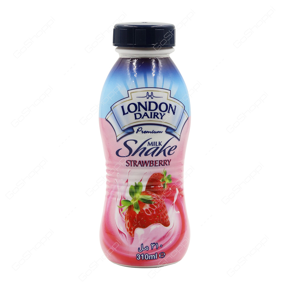 London Dairy Premium Strawberry Milk Shake 310 ml