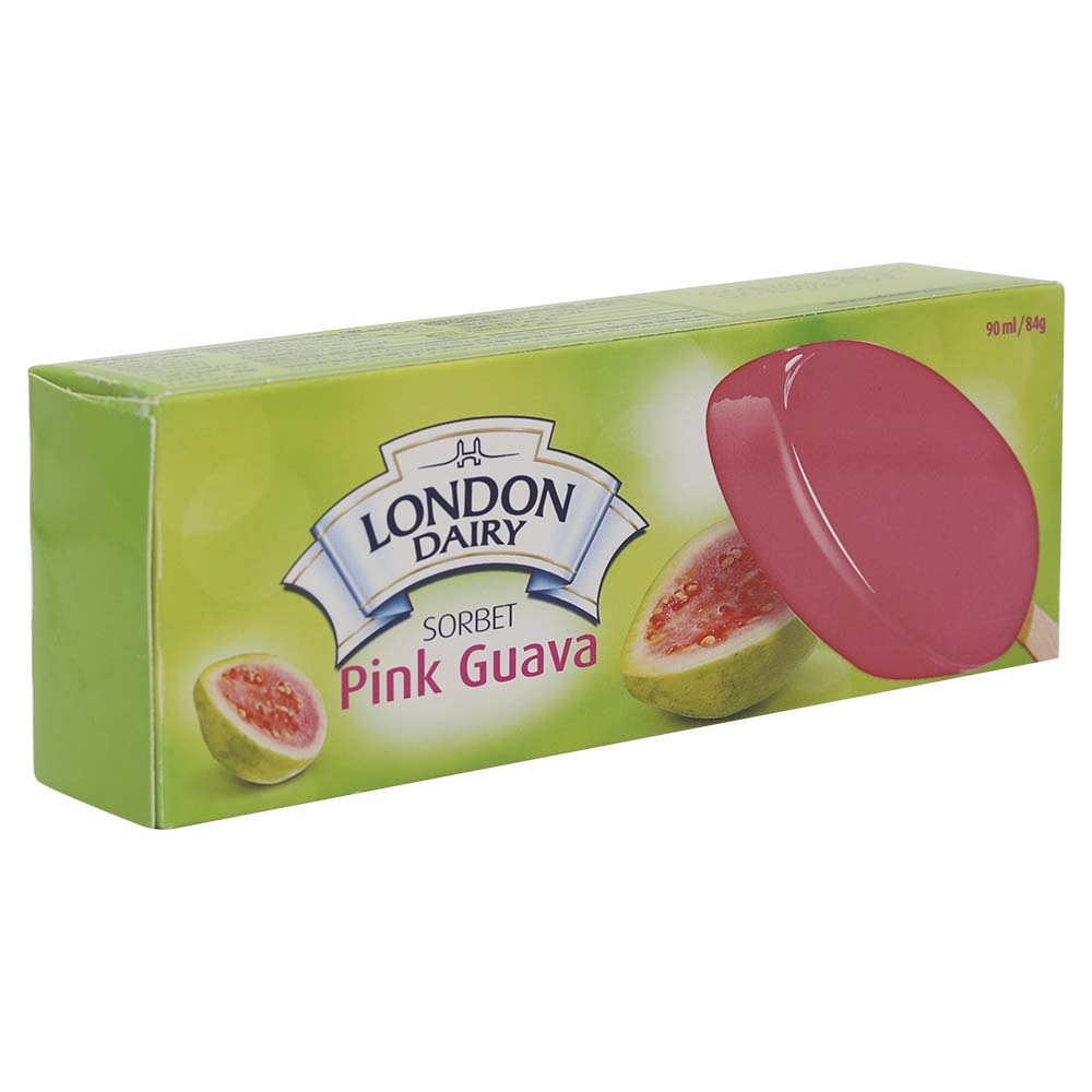 London Dairy Sorbet Pink Guava Stick Ice Cream 84g Buy Online