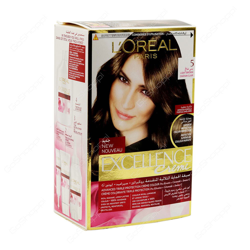 Loreal Paris Excellence Creme 5 Light Brown 1 Pack