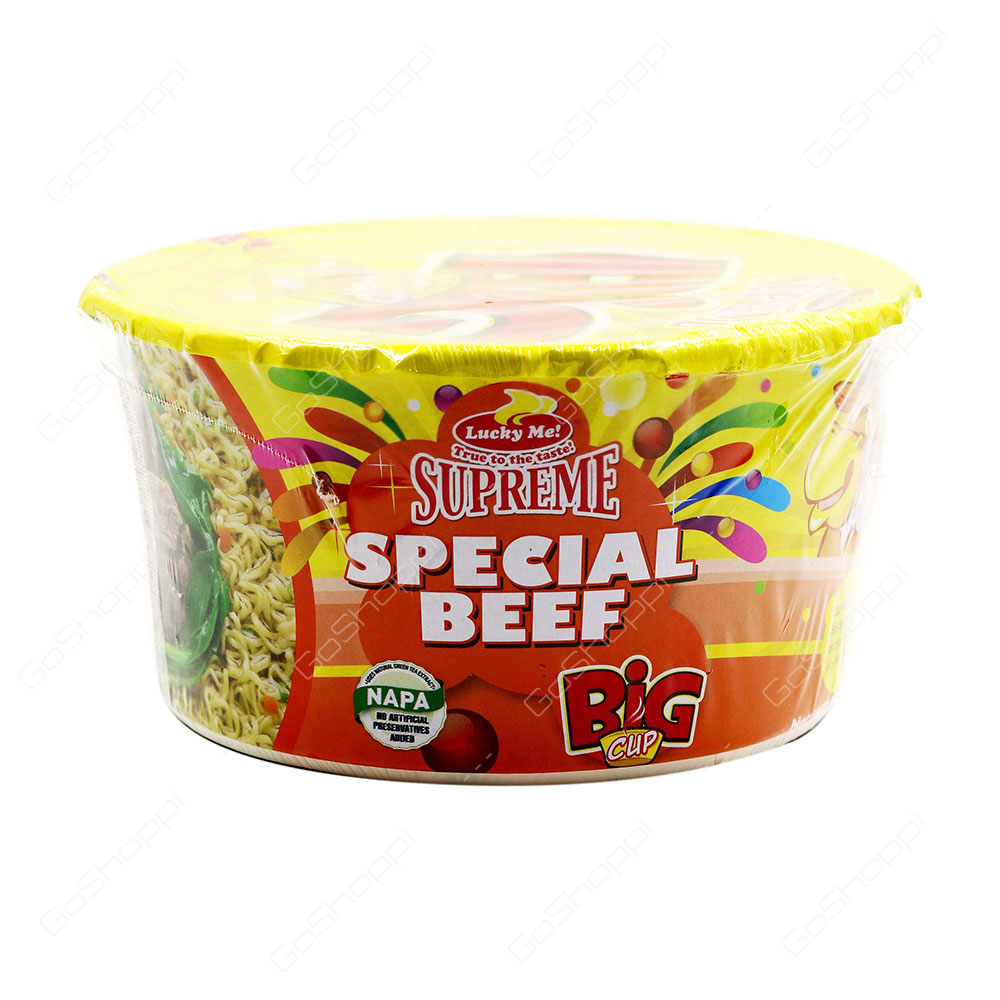 Lucky Me Supreme Special Beef Big Cup 65 g