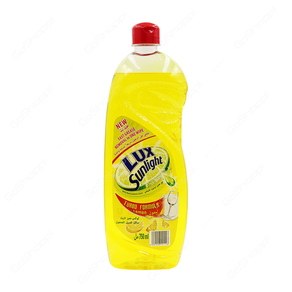 Lux Sunlight Turbo Formula Lemon Dishwashing Liquid 750 ml