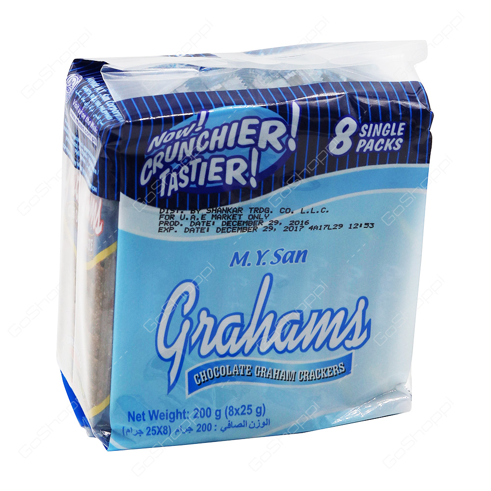 M Y San Grahams Chocolate Graham Crackers 200 g