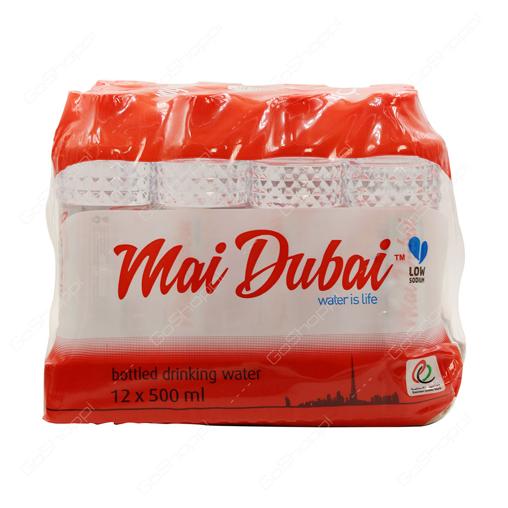 Mai Dubai Low Sodium Bottled Drinking Water 12X500 ml