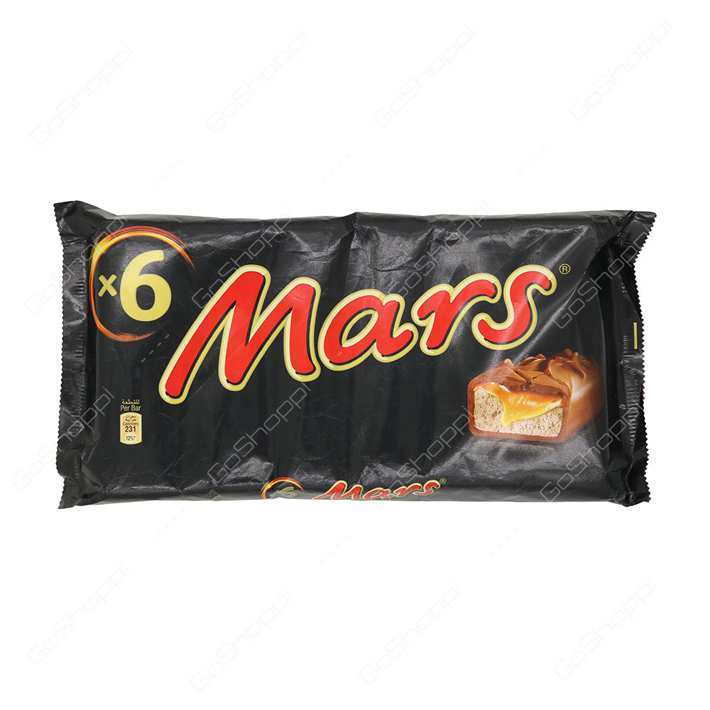 Mars Chocolate Bars 6 Bars
