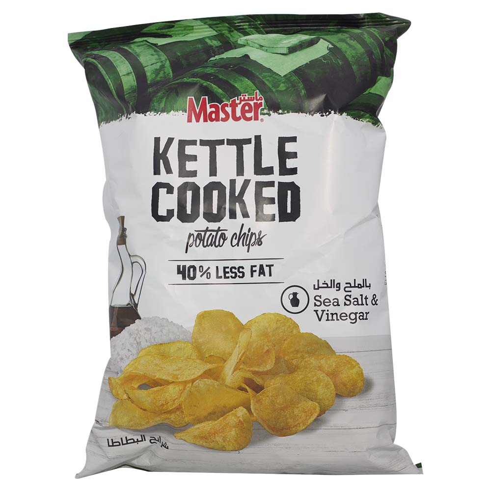 Master Kettle Cooked Potato Chips Sea Salt & Vinegar 170g