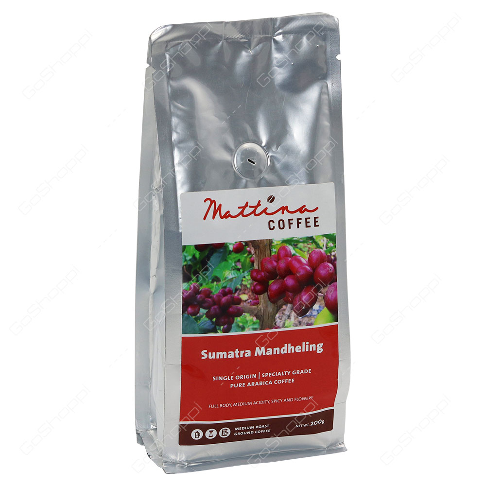 Mattina Coffee Sumatra Mandheling Pure Arabica Coffee 200 g