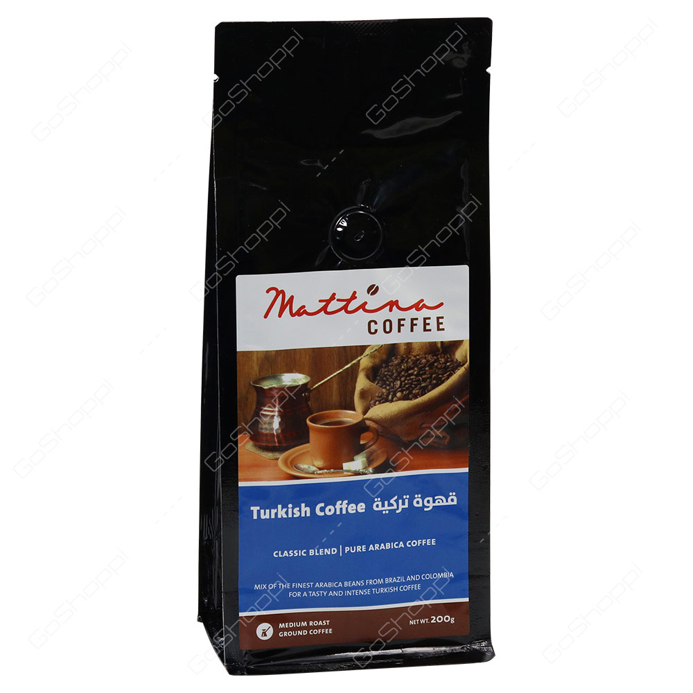 Mattina Coffee Turkish Coffee Pure Arabica Coffee 200 g