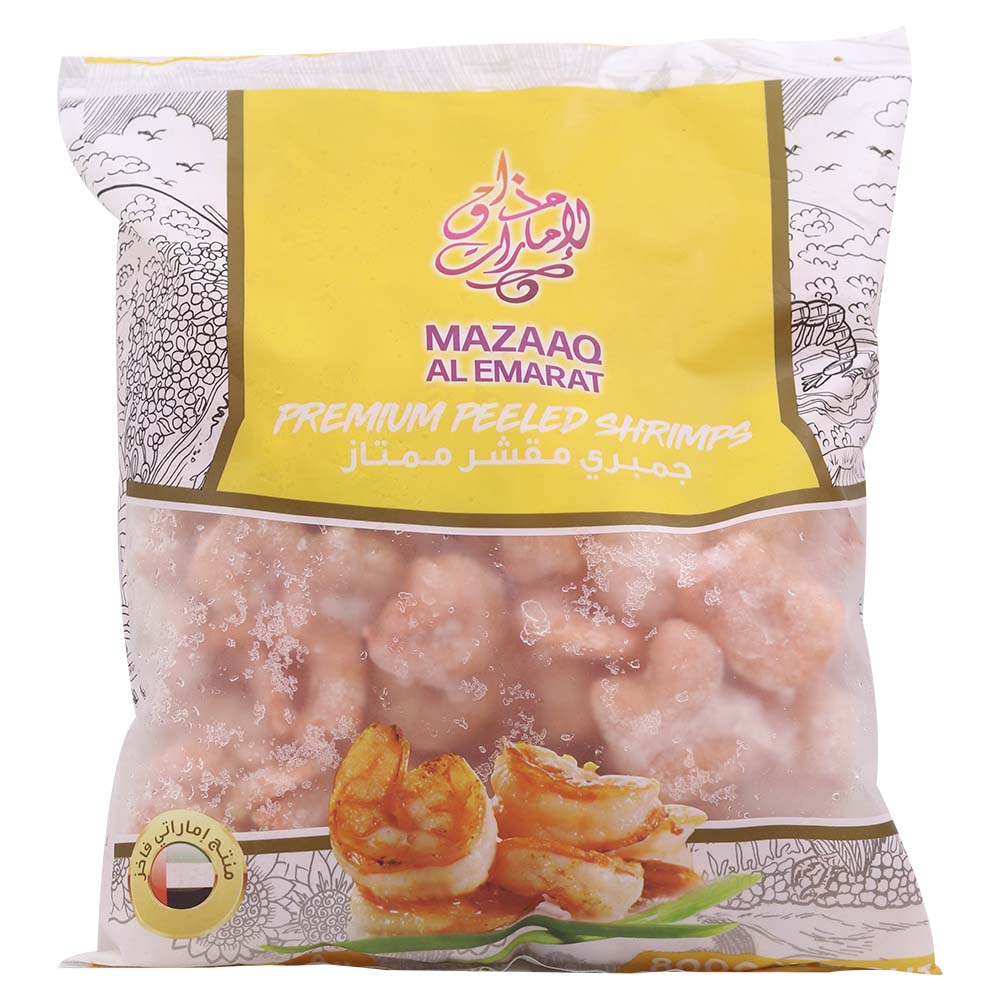 Mazaaq Al Emarat Premium Peeled Shrimps 800kg