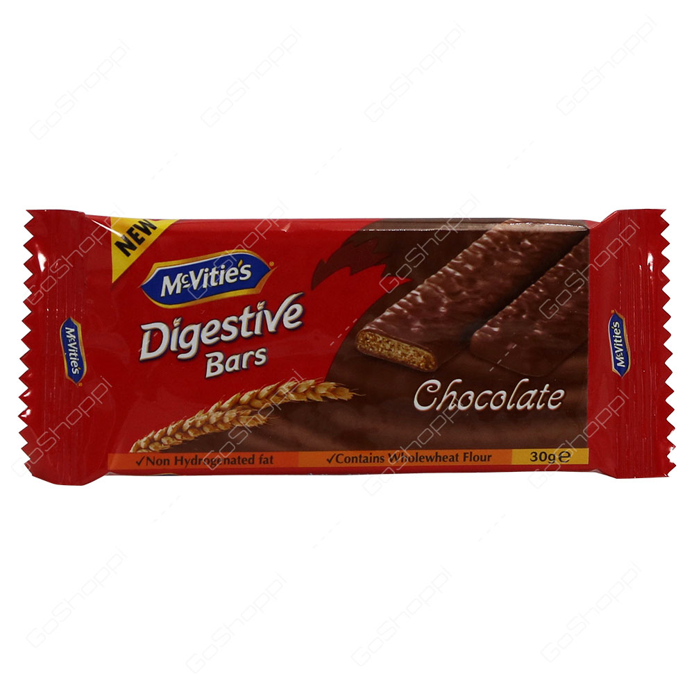 Mc Vities Digestive Bars Chocolate 30 g
