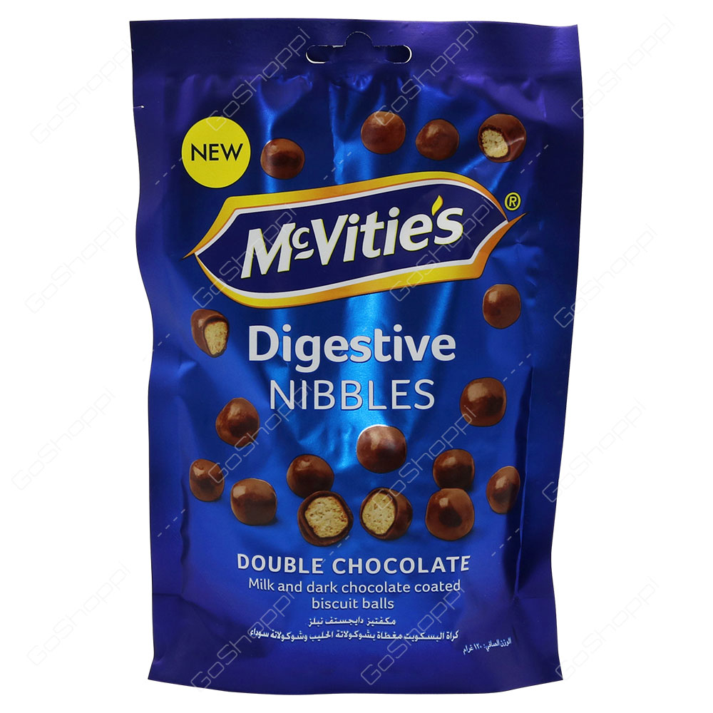 Mc Vities Digestive Nibbles Double Chocolate 120 g