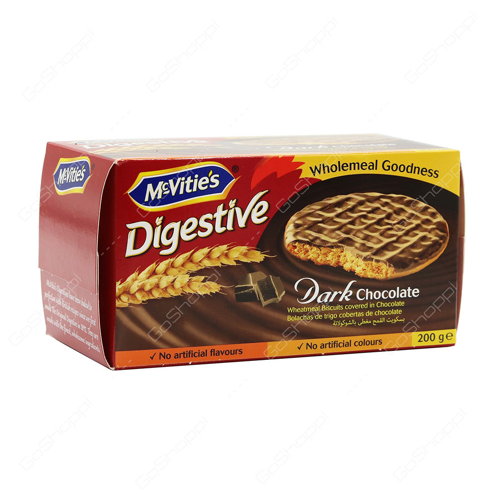 McVities Digestive Dark Chocolate Biscuits 200 g