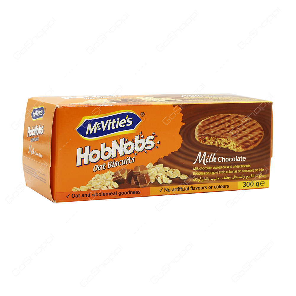 McVities HobNobs Biscuits Milk Chocolate Flavour 300 g