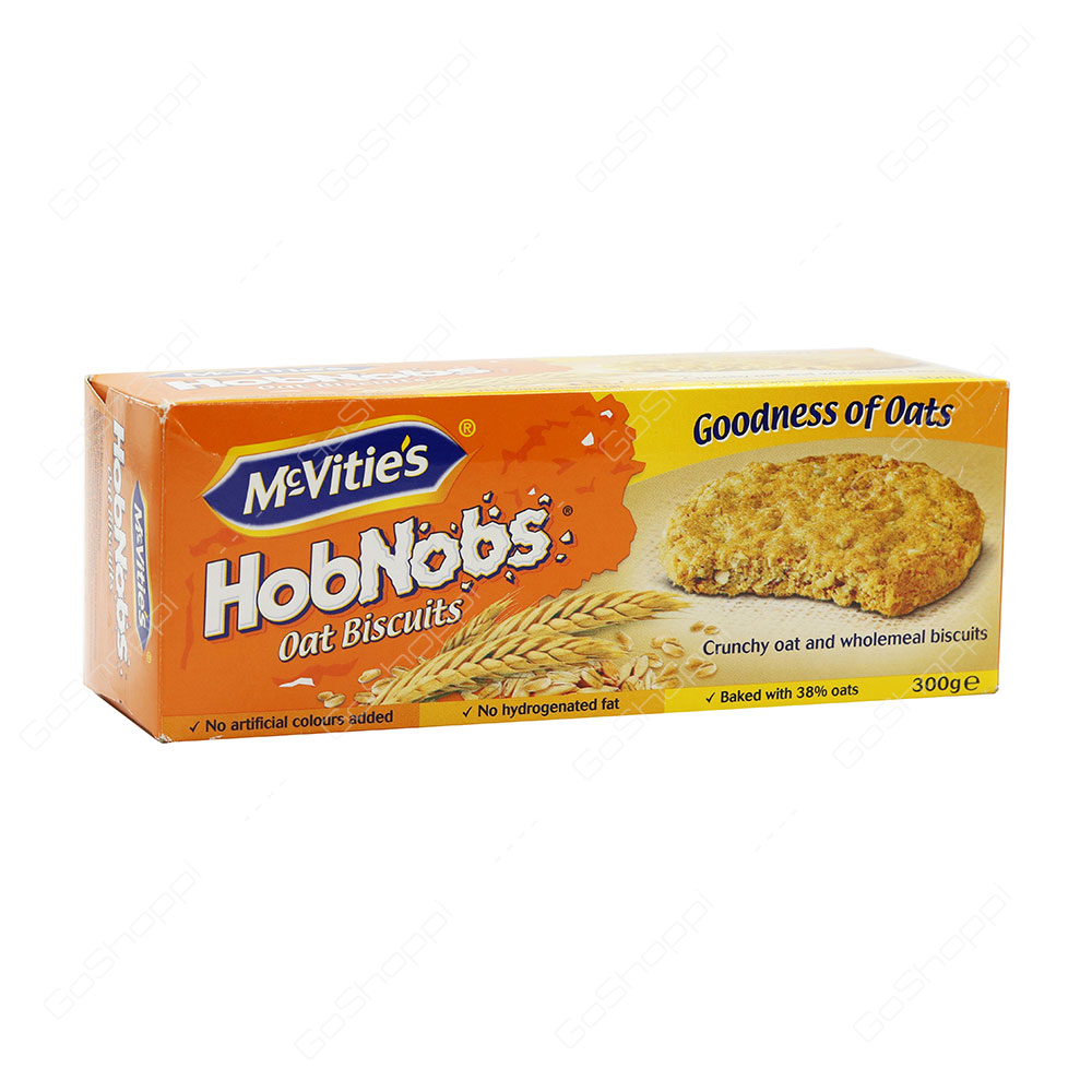 McVities HobNobs Crunchy Oat And Wholemeal Biscuits 300 g