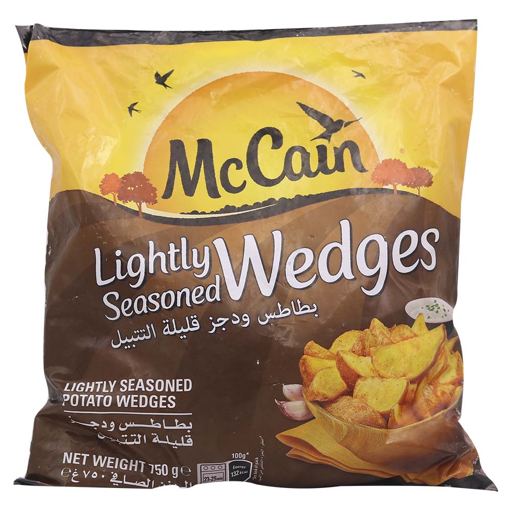 Mccain Lightly Seasoned Potato Wedges 750g