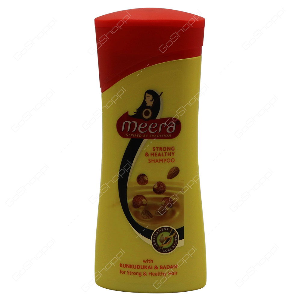 Meera Strong And Healthy Shampoo With Kunkudukai And Badam 180 ml