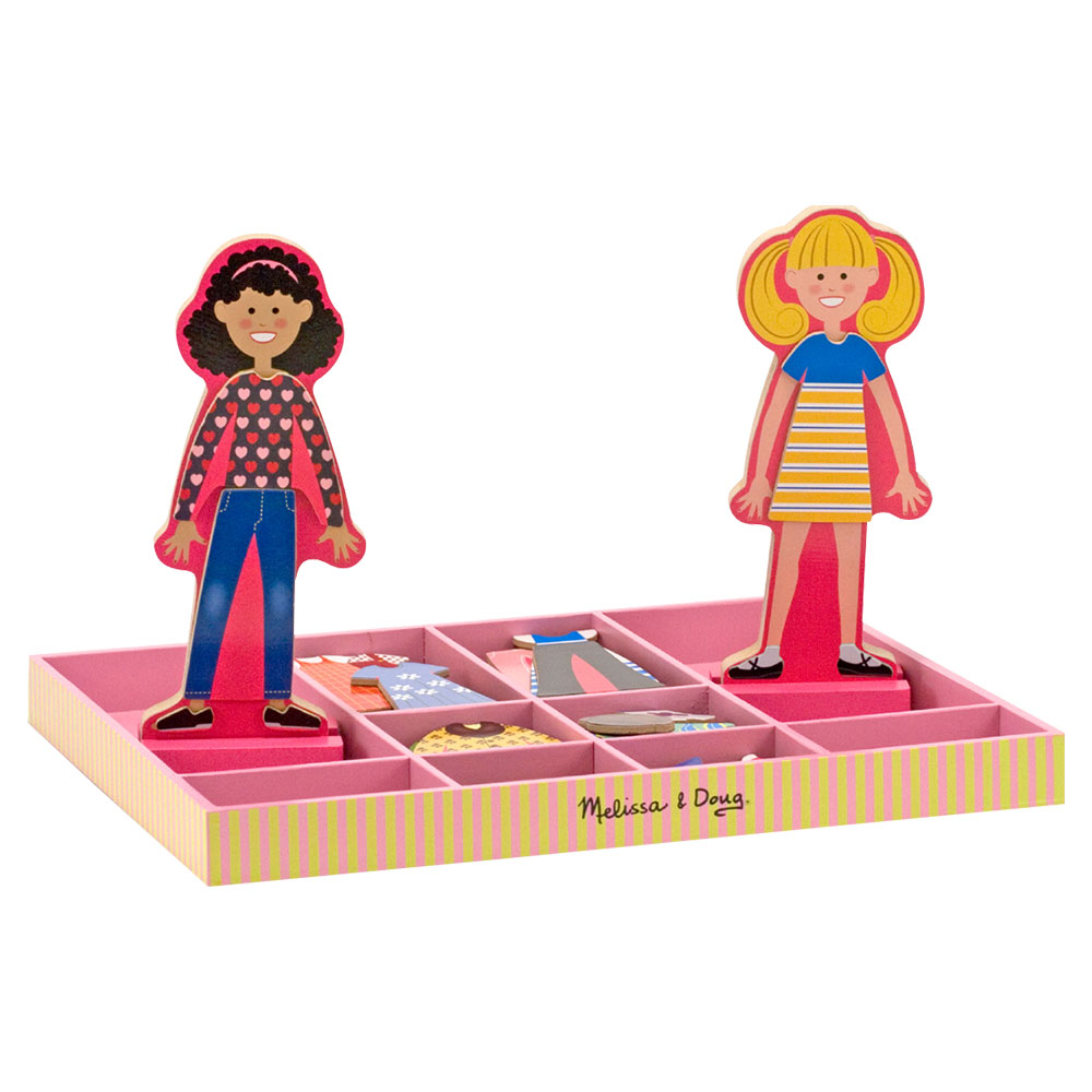 Melissa And Doug Abby And Emma Magnetic Dress-Up Set