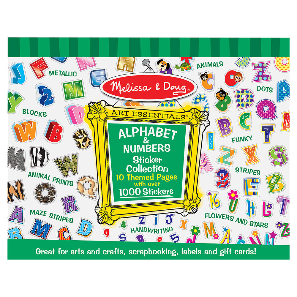 Melissa And Doug Alphabet And Numbers Sticker Collection