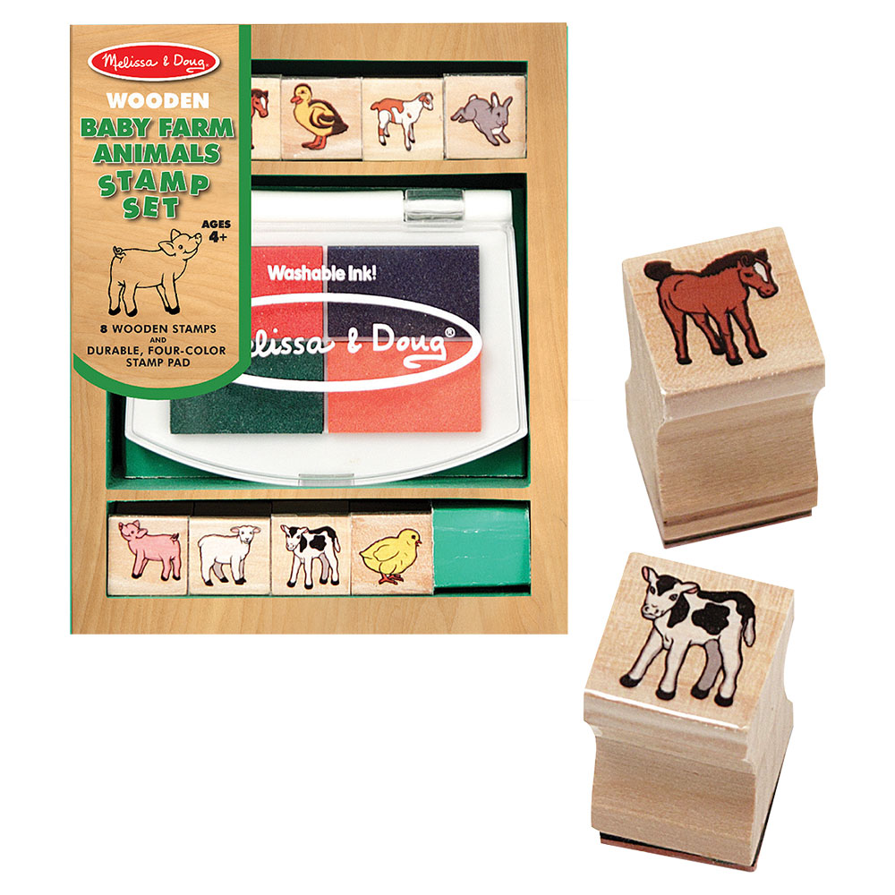 Melissa And Doug Baby Farm Animals Stamp Set