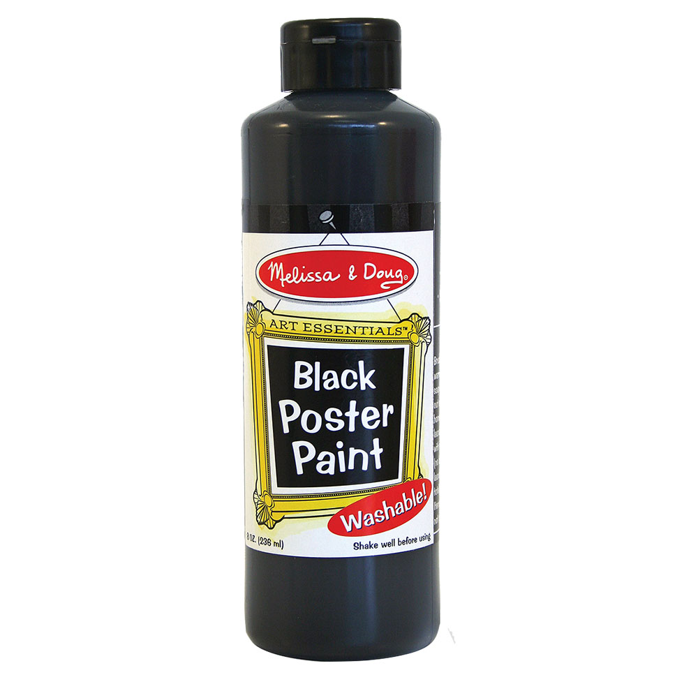 Melissa And Doug Black Poster Paint 8 Oz