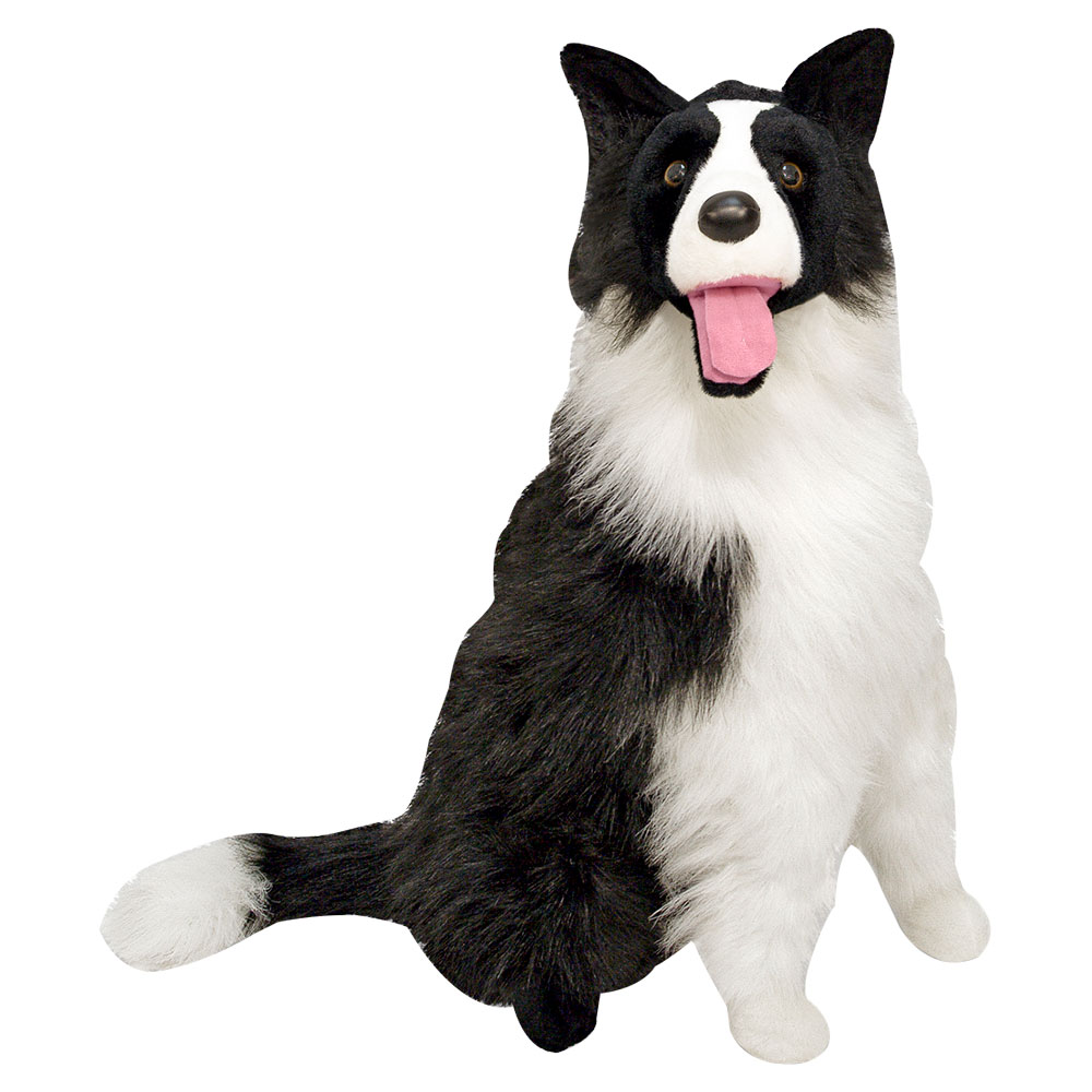 Melissa And Doug Border Collie Dog Giant Stuffed Animal
