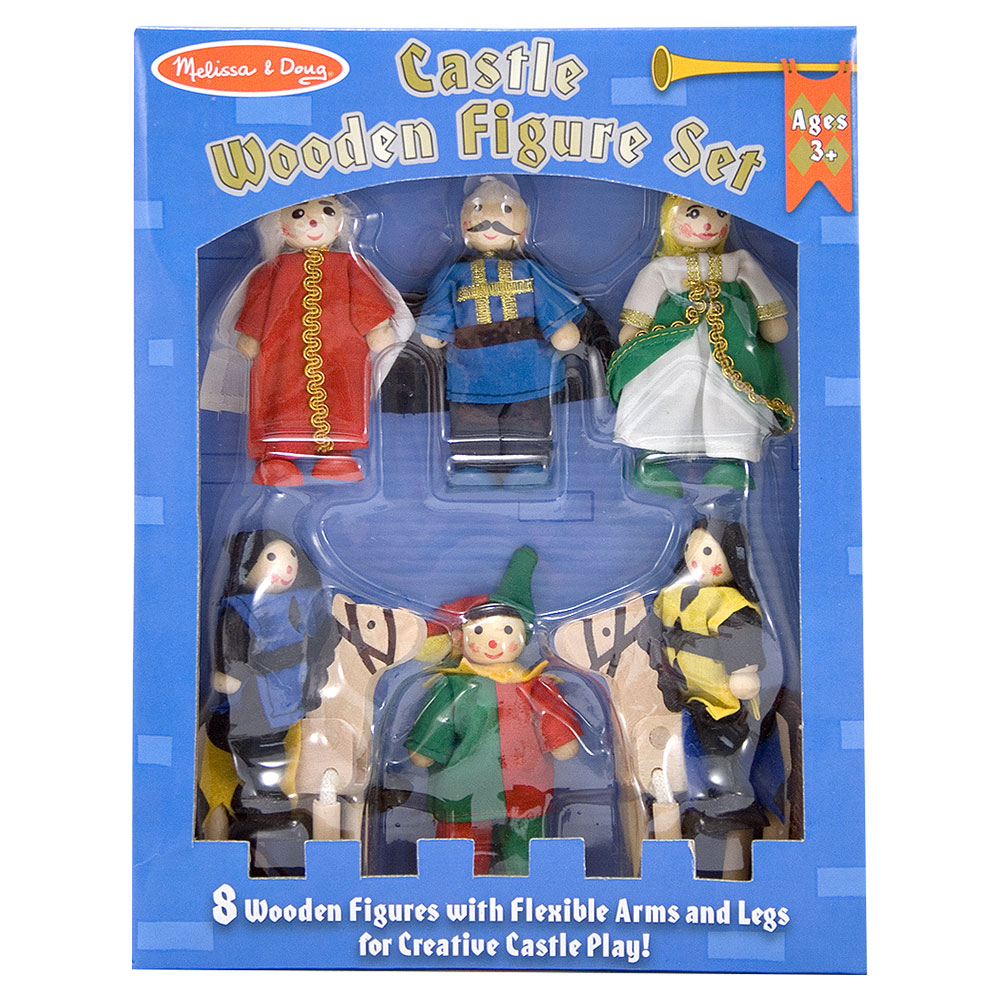 Melissa And Doug Castle Wooden Figure Set