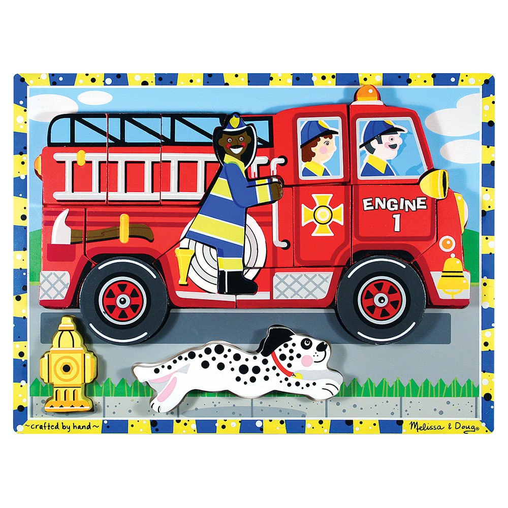 Melissa And Doug Chunky Puzzle Fire Truck