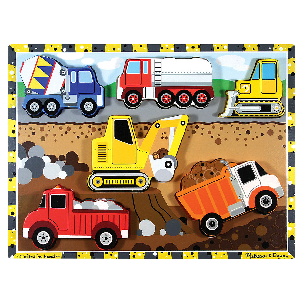 Melissa And Doug Construction Chunky Puzzle