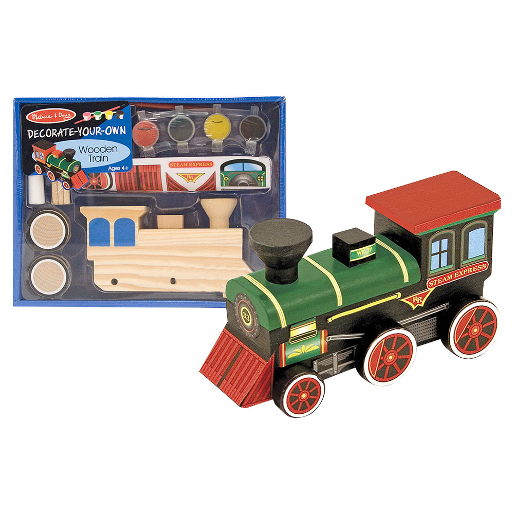 Melissa And Doug Decorate-Your-Own - Wooden Train