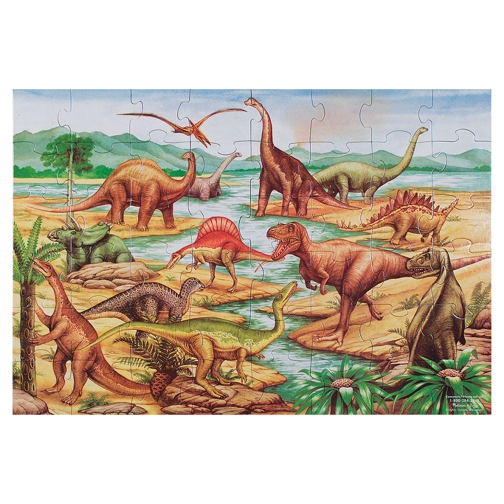 Melissa And Doug Dinosaurs 48 Piece Floor Puzzle