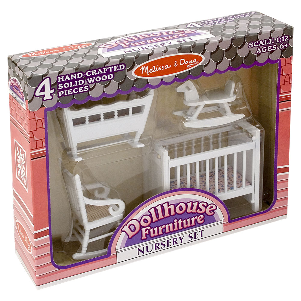 dolls house nursery set
