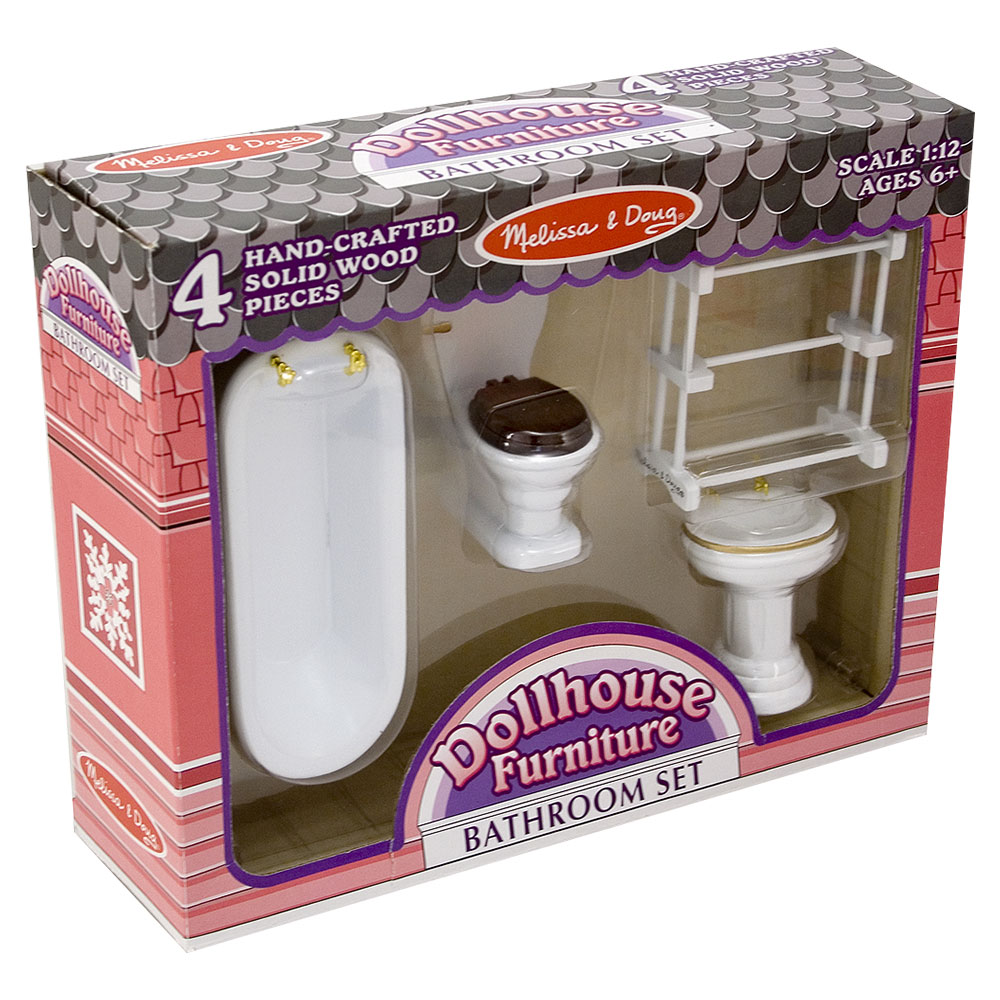 Melissa And Doug Dollhouse Bathroom Set