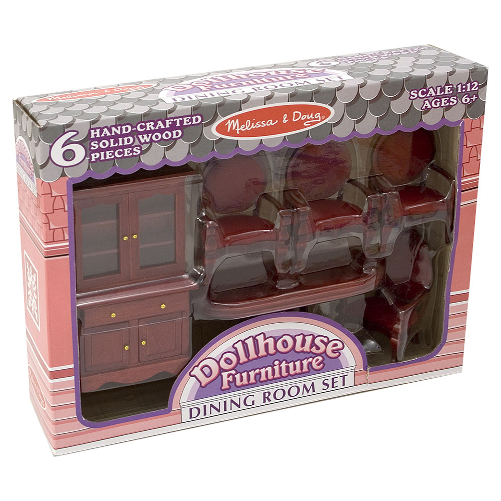 Melissa And Doug Dollhouse Dining Room Furniture Set