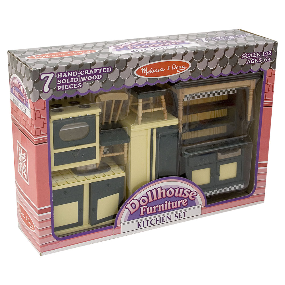 Melissa And Doug Dollhouse Kitchen Furniture Set