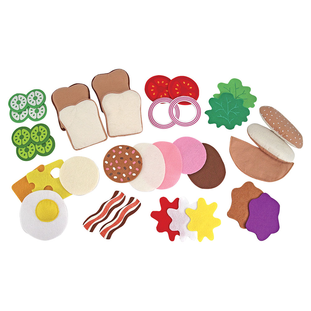 Melissa And Doug Felt Play Food - Sandwich Set