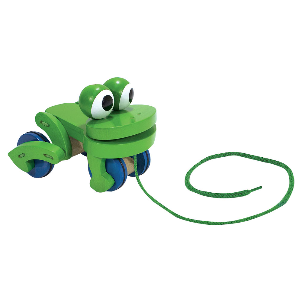Melissa And Doug Frolicking Frog Pull Toy