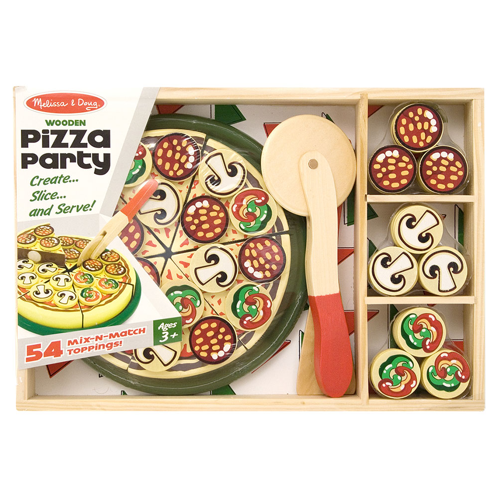 Melissa And Doug Pizza Party Wooden Set