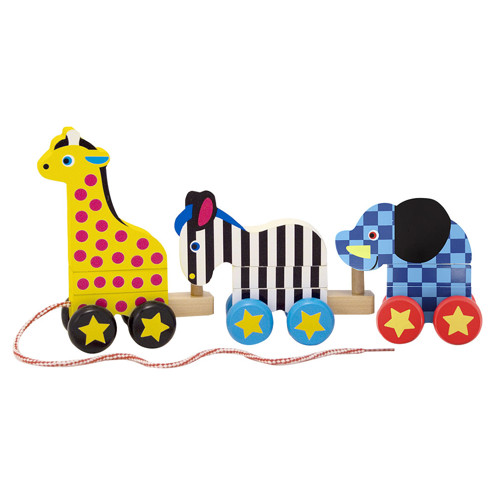 Melissa And Doug Pull-Along Zoo Animals